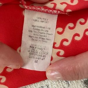 41 Hawthorn Red & White Blouse